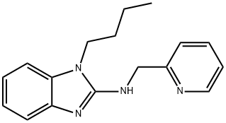 N-(1-butyl-1H-benzimidazol-2-yl)-N-(2-pyridinylmethyl)amine Struktur