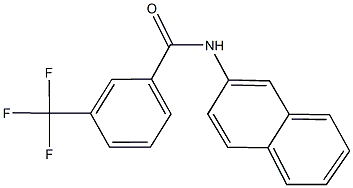 N-(2-naphthyl)-3-(trifluoromethyl)benzamide Struktur