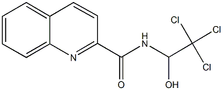 N-(2,2,2-trichloro-1-hydroxyethyl)-2-quinolinecarboxamide Struktur