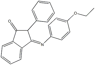 3-[(4-ethoxyphenyl)imino]-2-phenyl-1-indanone Struktur