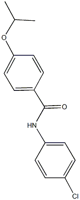 N-(4-chlorophenyl)-4-isopropoxybenzamide Struktur