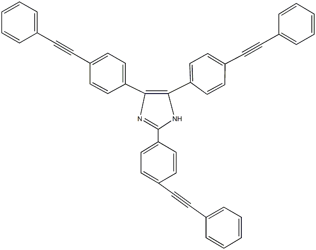 2,4,5-tris[4-(phenylethynyl)phenyl]-1H-imidazole Struktur