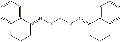 3,4-dihydro-1(2H)-naphthalenone O-{[(3,4-dihydro-1(2H)-naphthalenylideneamino)oxy]methyl}oxime Struktur