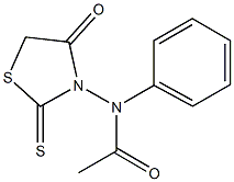 N-(4-oxo-2-thioxo-1,3-thiazolidin-3-yl)-N-phenylacetamide Struktur