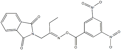 2-{2-[({3,5-dinitrobenzoyl}oxy)imino]butyl}-1H-isoindole-1,3(2H)-dione Struktur