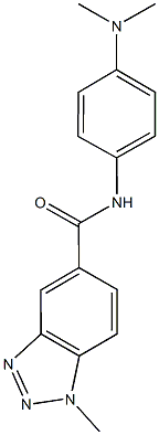 N-[4-(dimethylamino)phenyl]-1-methyl-1H-1,2,3-benzotriazole-5-carboxamide Struktur