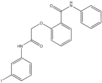 2-[2-(3-iodoanilino)-2-oxoethoxy]-N-phenylbenzamide Struktur