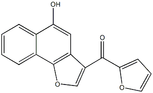 2-furyl(5-hydroxynaphtho[1,2-b]furan-3-yl)methanone Struktur