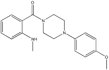 N-(2-{[4-(4-methoxyphenyl)-1-piperazinyl]carbonyl}phenyl)-N-methylamine Struktur