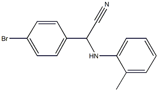 (4-bromophenyl)(2-toluidino)acetonitrile Struktur