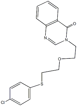 3-(2-{2-[(4-chlorophenyl)sulfanyl]ethoxy}ethyl)-4(3H)-quinazolinone Struktur