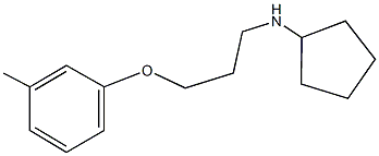 N-cyclopentyl-N-[3-(3-methylphenoxy)propyl]amine Struktur