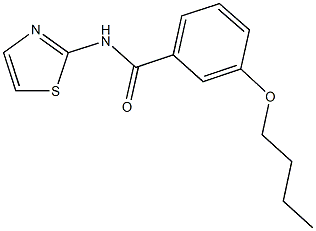 3-butoxy-N-(1,3-thiazol-2-yl)benzamide Struktur