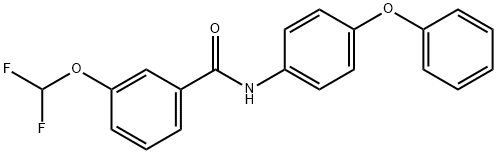 3-(difluoromethoxy)-N-(4-phenoxyphenyl)benzamide Struktur