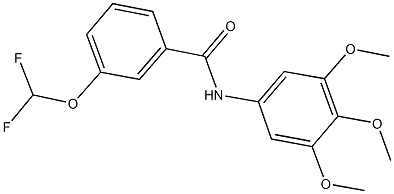 3-(difluoromethoxy)-N-(3,4,5-trimethoxyphenyl)benzamide Struktur