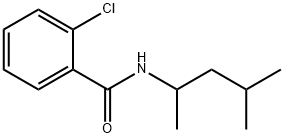 2-chloro-N-(1,3-dimethylbutyl)benzamide Struktur