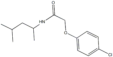 2-(4-chlorophenoxy)-N-(1,3-dimethylbutyl)acetamide Struktur