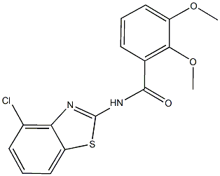 N-(4-chloro-1,3-benzothiazol-2-yl)-2,3-dimethoxybenzamide Struktur