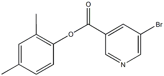 2,4-dimethylphenyl 5-bromonicotinate Struktur