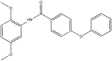 N-(2,5-dimethoxyphenyl)-4-phenoxybenzamide Struktur