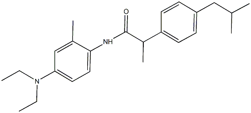 N-[4-(diethylamino)-2-methylphenyl]-2-(4-isobutylphenyl)propanamide Struktur