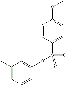 3-methylphenyl4-methoxybenzenesulfonate Struktur