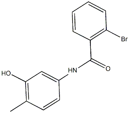 2-bromo-N-(3-hydroxy-4-methylphenyl)benzamide Struktur