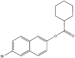 6-bromo-2-naphthyl cyclohexanecarboxylate Struktur