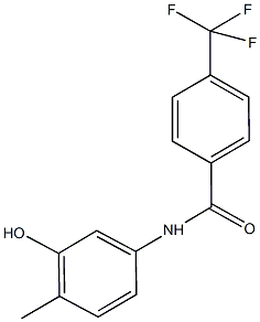 N-(3-hydroxy-4-methylphenyl)-4-(trifluoromethyl)benzamide Struktur