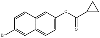 6-bromo-2-naphthylcyclopropanecarboxylate Struktur