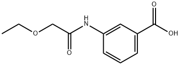 3-[(ethoxyacetyl)amino]benzoicacid Struktur