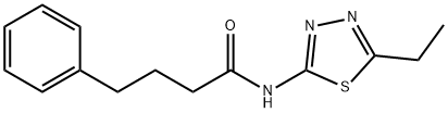 N-(5-ethyl-1,3,4-thiadiazol-2-yl)-4-phenylbutanamide Struktur