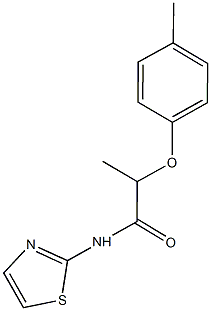 2-(4-methylphenoxy)-N-(1,3-thiazol-2-yl)propanamide Struktur