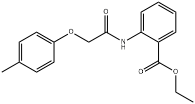 ethyl 2-{[(4-methylphenoxy)acetyl]amino}benzoate Struktur