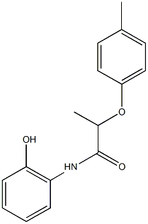 N-(2-hydroxyphenyl)-2-(4-methylphenoxy)propanamide Struktur