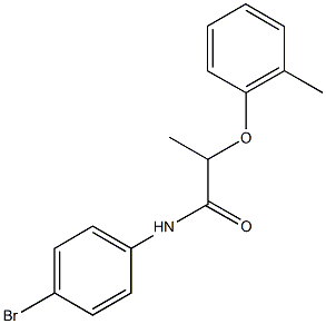 N-(4-bromophenyl)-2-(2-methylphenoxy)propanamide Struktur