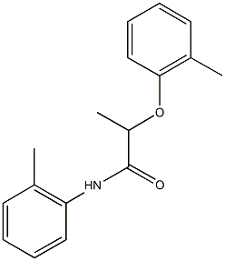 2-(2-methylphenoxy)-N-(2-methylphenyl)propanamide Struktur