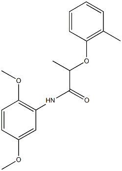 N-(2,5-dimethoxyphenyl)-2-(2-methylphenoxy)propanamide Struktur