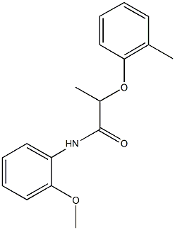 N-(2-methoxyphenyl)-2-(2-methylphenoxy)propanamide Struktur