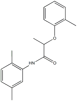 N-(2,5-dimethylphenyl)-2-(2-methylphenoxy)propanamide Struktur