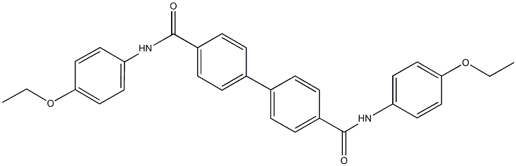 N~4~,N~4~'-bis(4-ethoxyphenyl)[1,1'-biphenyl]-4,4'-dicarboxamide Struktur