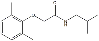 2-(2,6-dimethylphenoxy)-N-isobutylacetamide Struktur