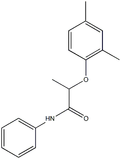 2-(2,4-dimethylphenoxy)-N-phenylpropanamide Struktur