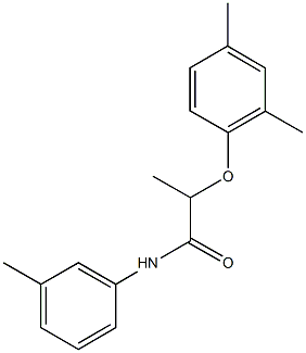 2-(2,4-dimethylphenoxy)-N-(3-methylphenyl)propanamide Struktur