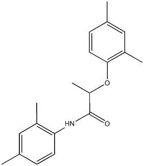 2-(2,4-dimethylphenoxy)-N-(2,4-dimethylphenyl)propanamide Struktur