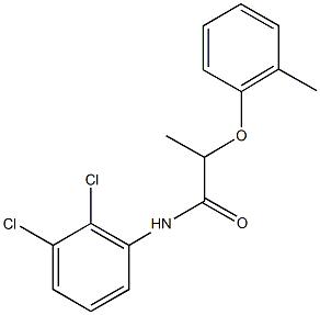 N-(2,3-dichlorophenyl)-2-(2-methylphenoxy)propanamide Struktur