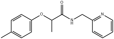 2-(4-methylphenoxy)-N-(2-pyridinylmethyl)propanamide Struktur