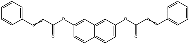 7-(cinnamoyloxy)-2-naphthyl 3-phenylacrylate Struktur