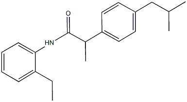 N-(2-ethylphenyl)-2-(4-isobutylphenyl)propanamide Struktur