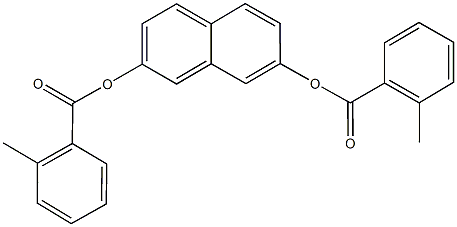 7-[(2-methylbenzoyl)oxy]-2-naphthyl 2-methylbenzoate Struktur